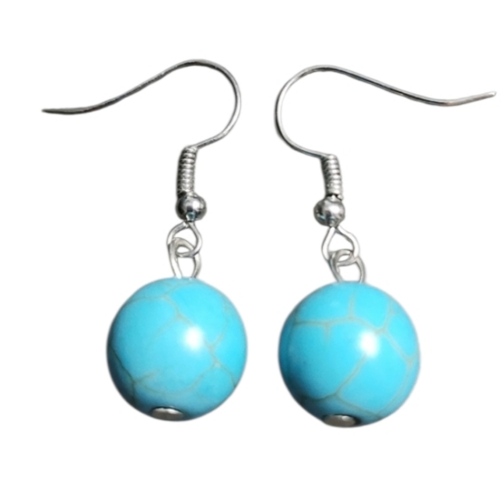 💥4 for $20💥Turquoise Bead Dangle Earrings